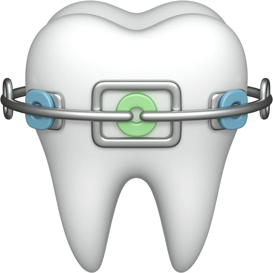 Emoji de un diente con bracket emoji