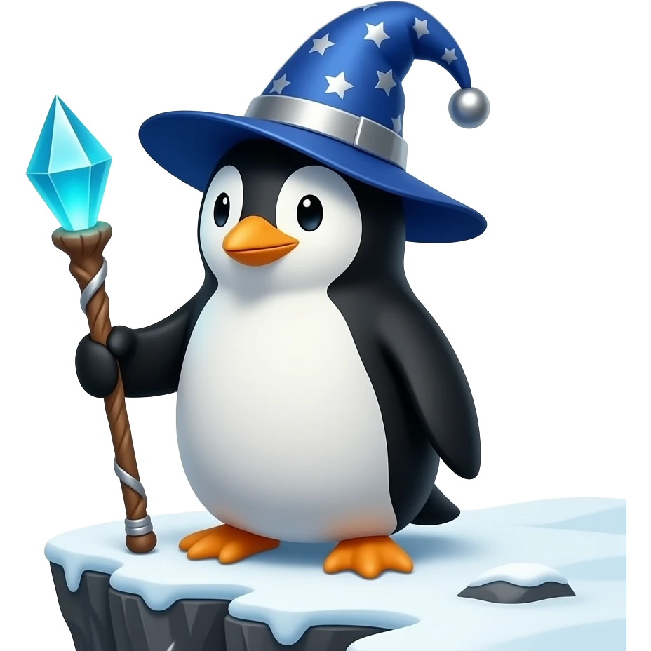 Penguin Wizard emoji