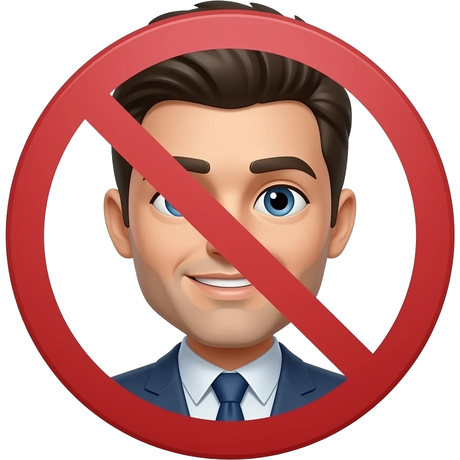 Do not walk emoji