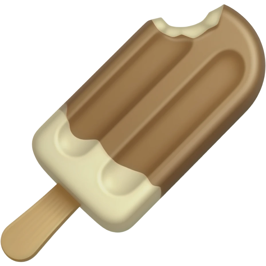 one bite cream flavor ice bar emoji