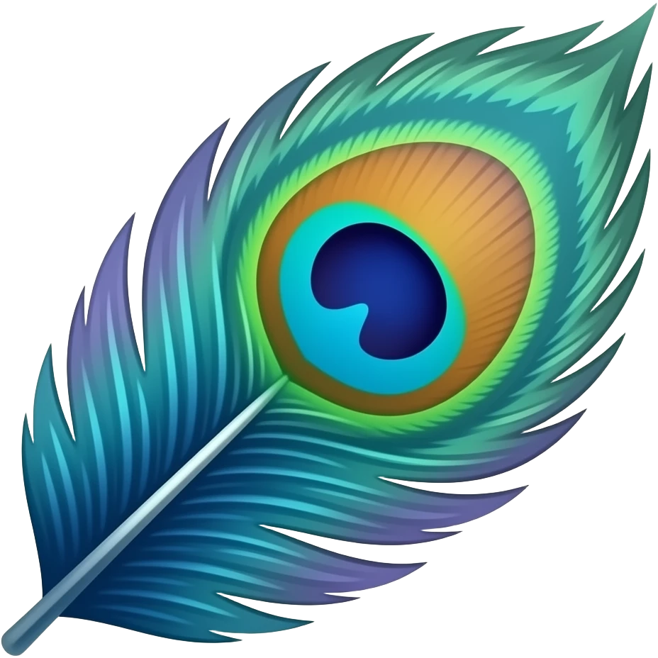 peacock feather emoji