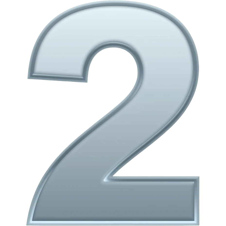 number 2 emoji