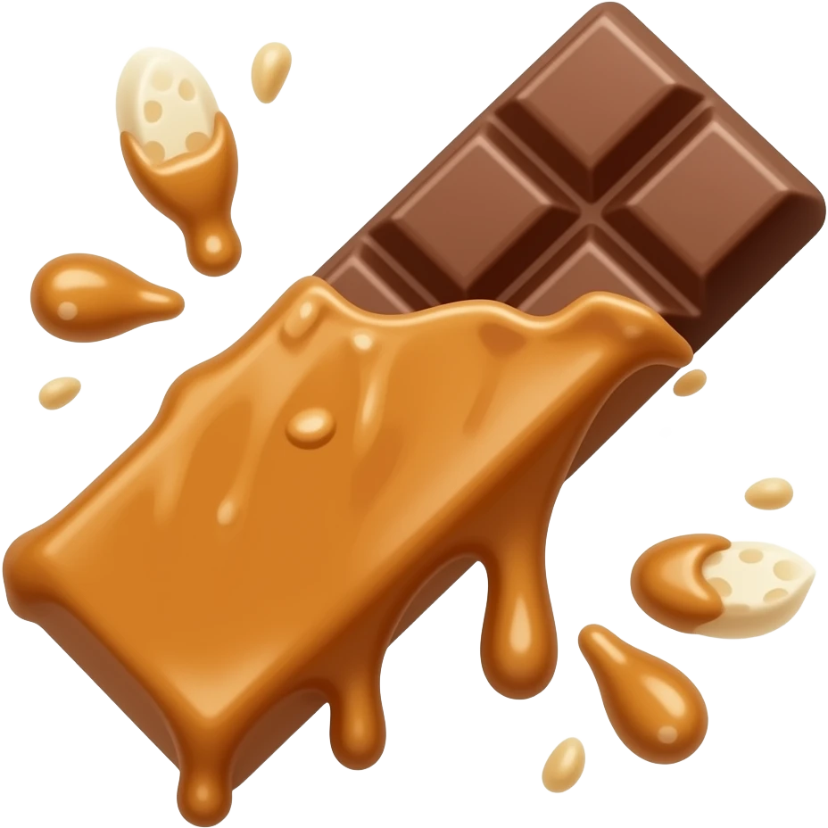 caramel chocolate bar emoji