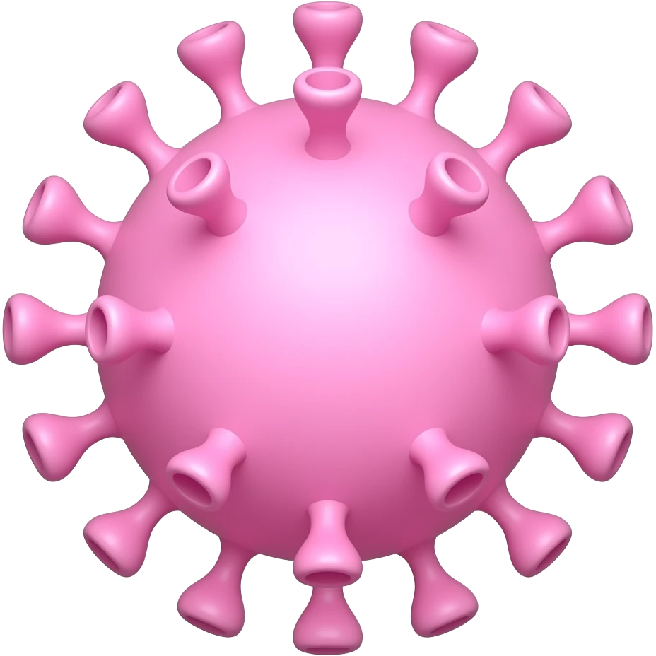 VIRUS PASTEL PINK COLOR emoji