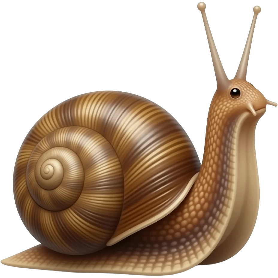 Нарисуй реалистичную улитку emoji