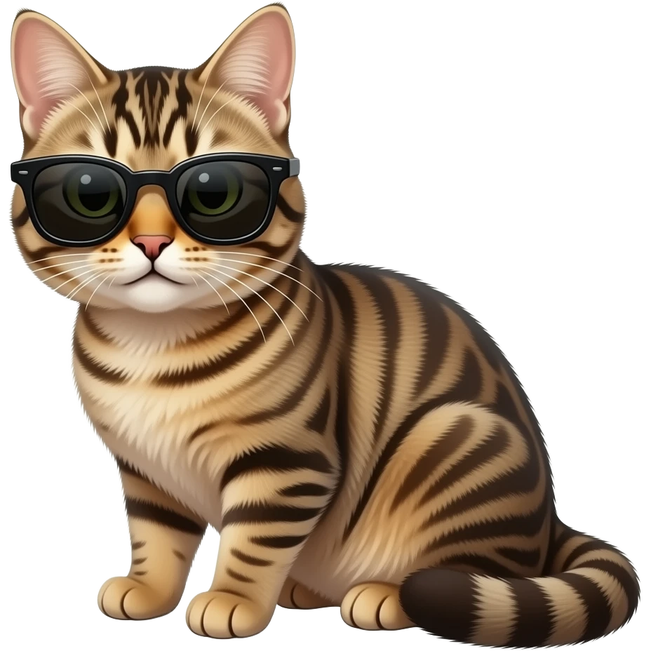 Cat wearing sunglasses emoji