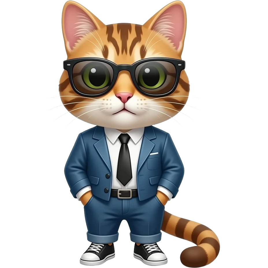 Cat wearing sunglasses emoji