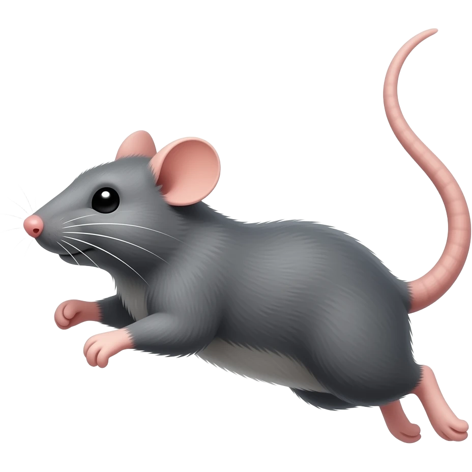 rat jumping emoji
