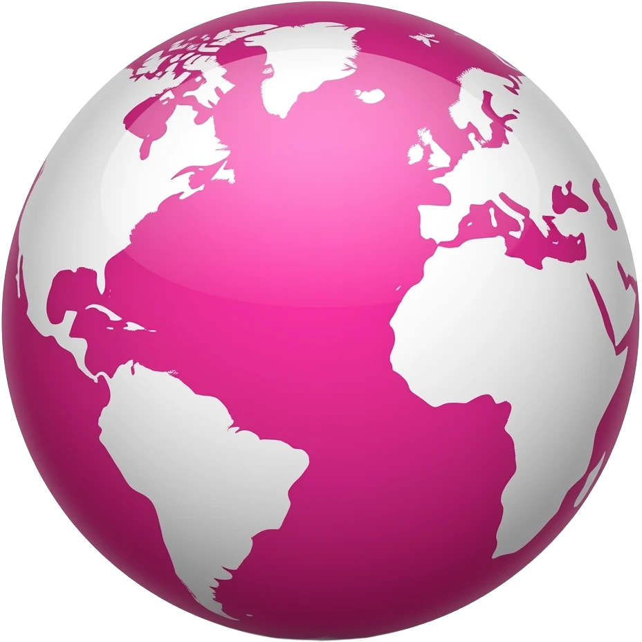 globe ball pink emoji