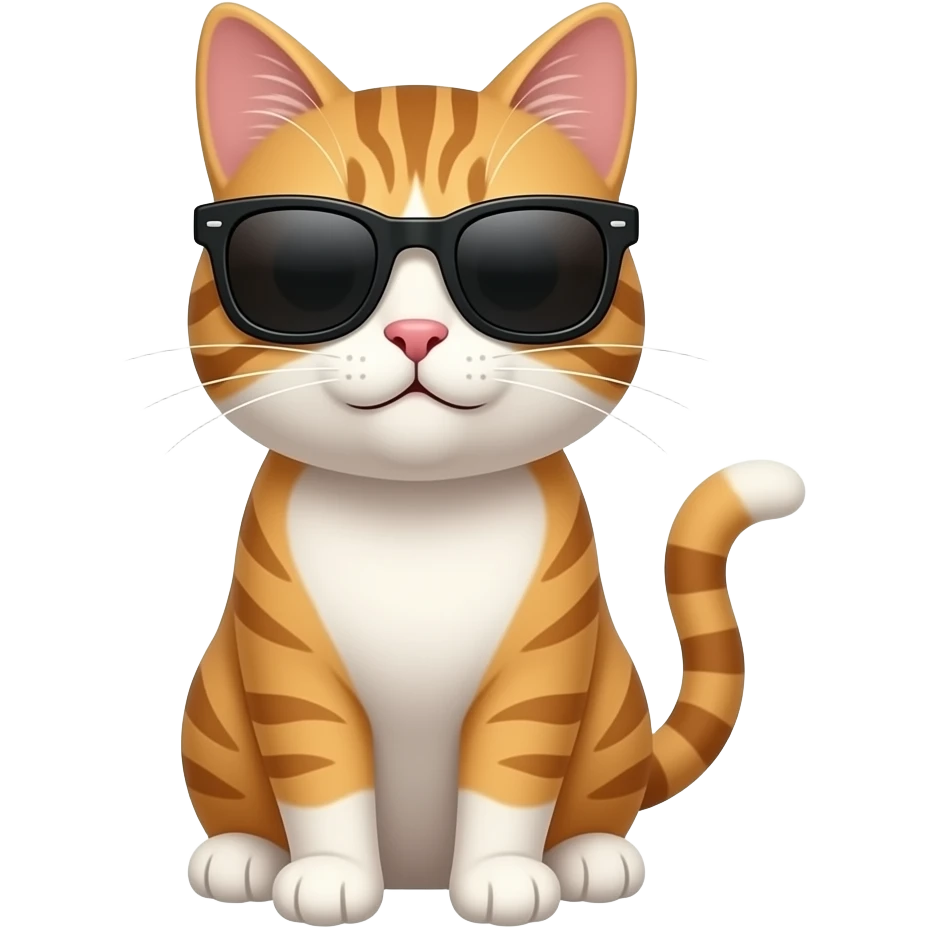 Cat wearing sunglasses emoji