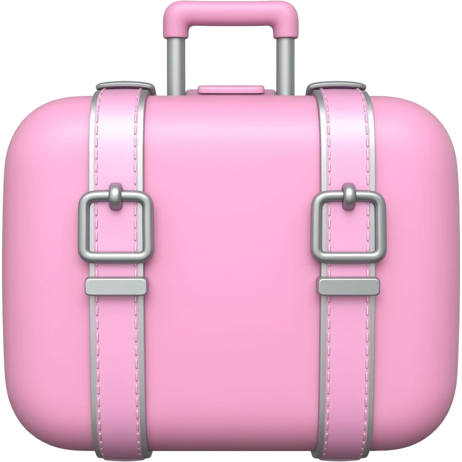 pink suitcase emoji