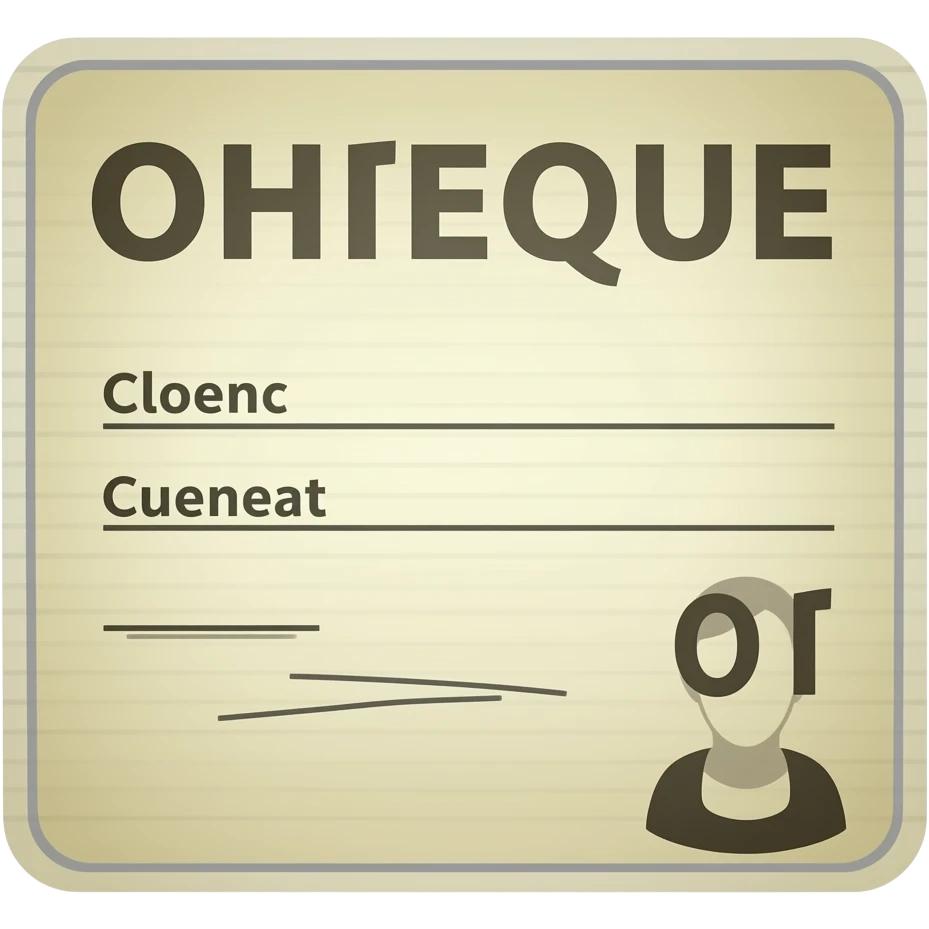 cheque emoji