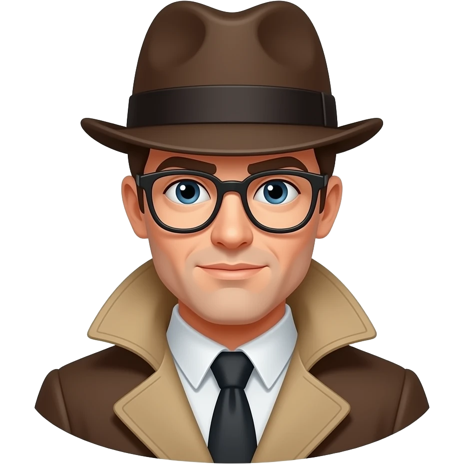 hat detective emoji