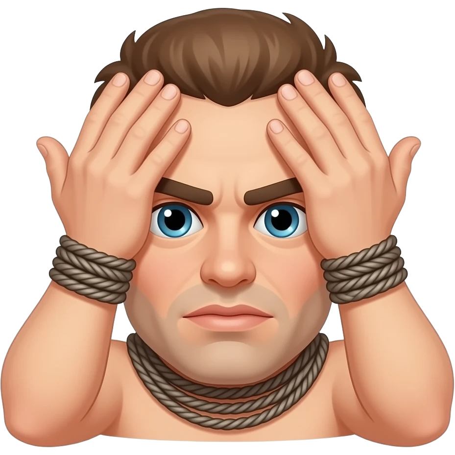 Spanking bound slave emoji