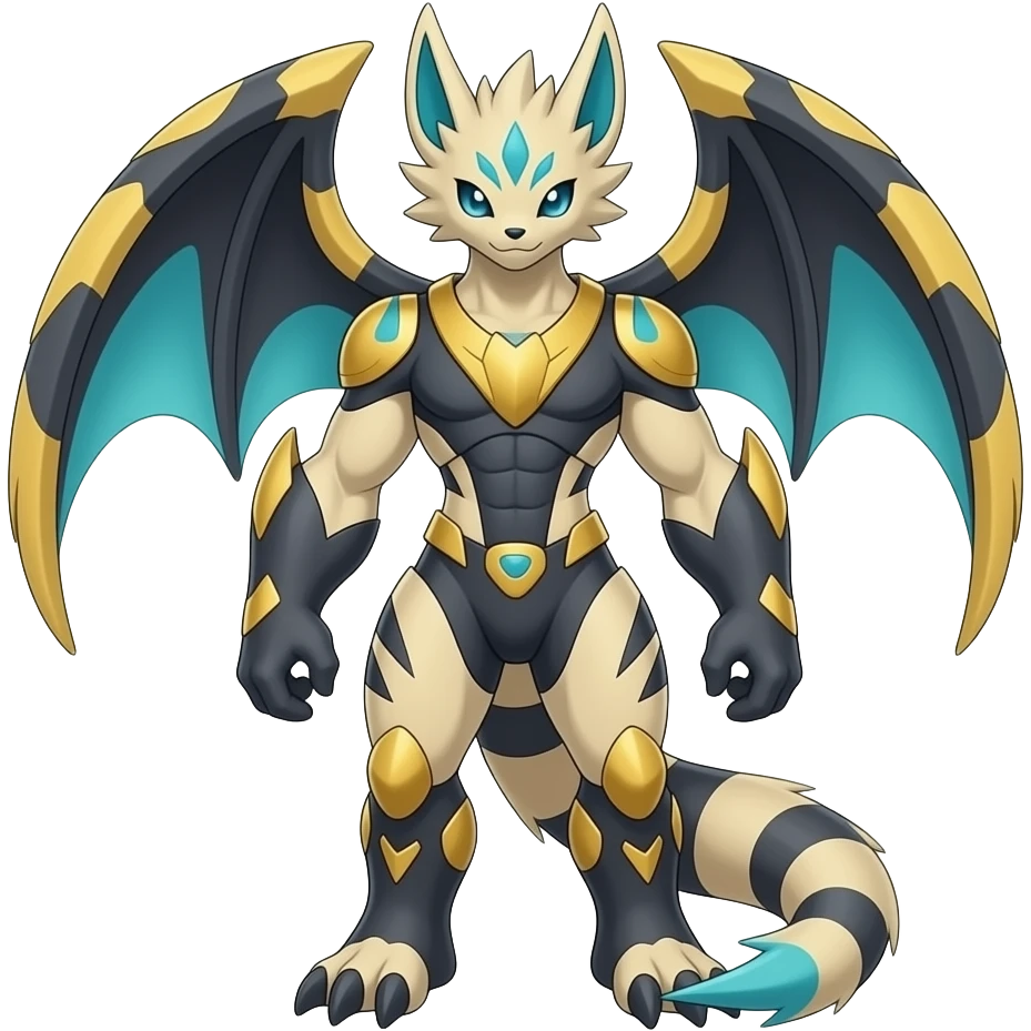 Luxray-Manectric-Kyurem-Darkrai-Genesect-Exveemon-animal-hybrid emoji