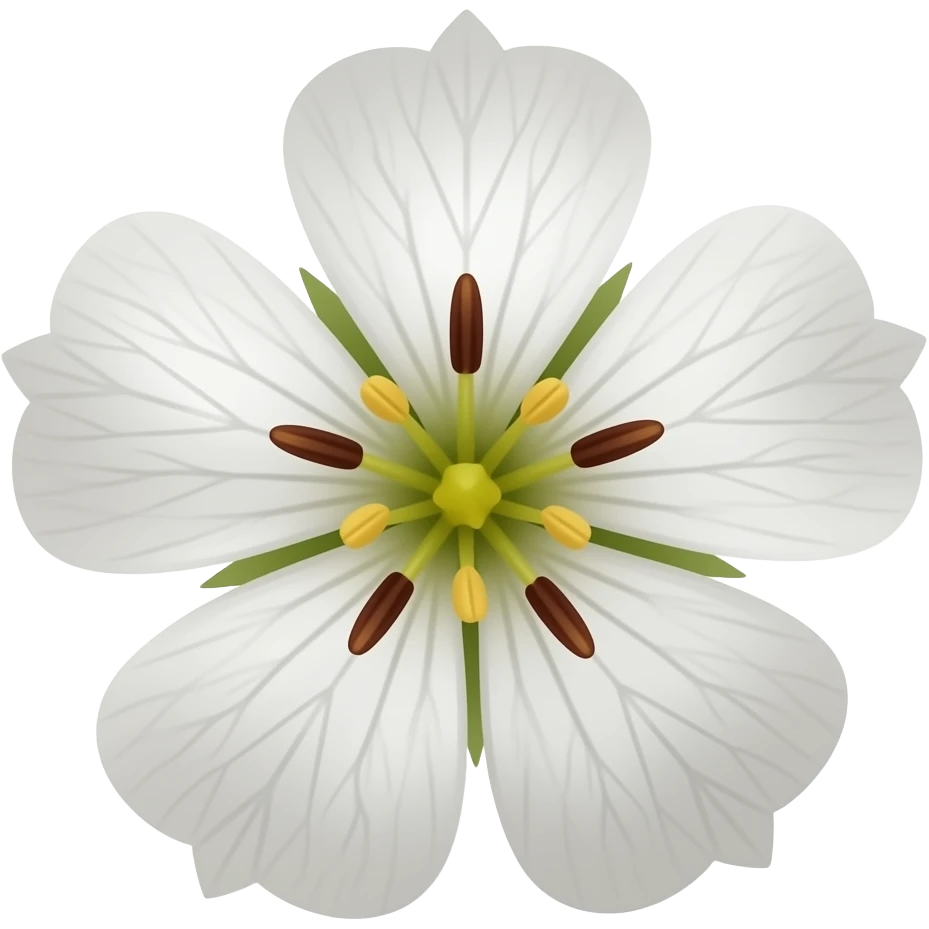 нарисуй цветы asperugo procumbens emoji