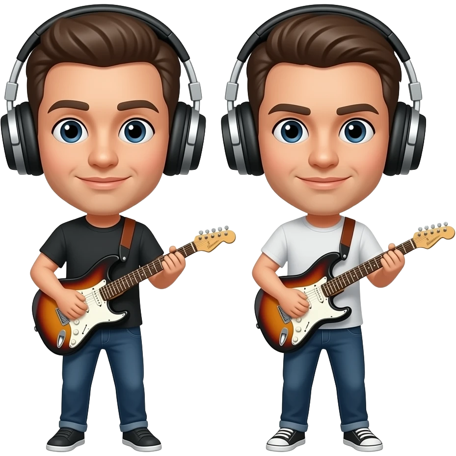 Guitarists with Headphones emoji
