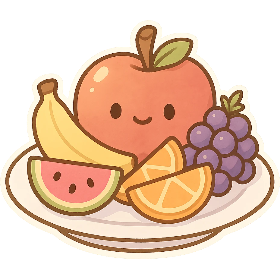 一盘水果 emoji