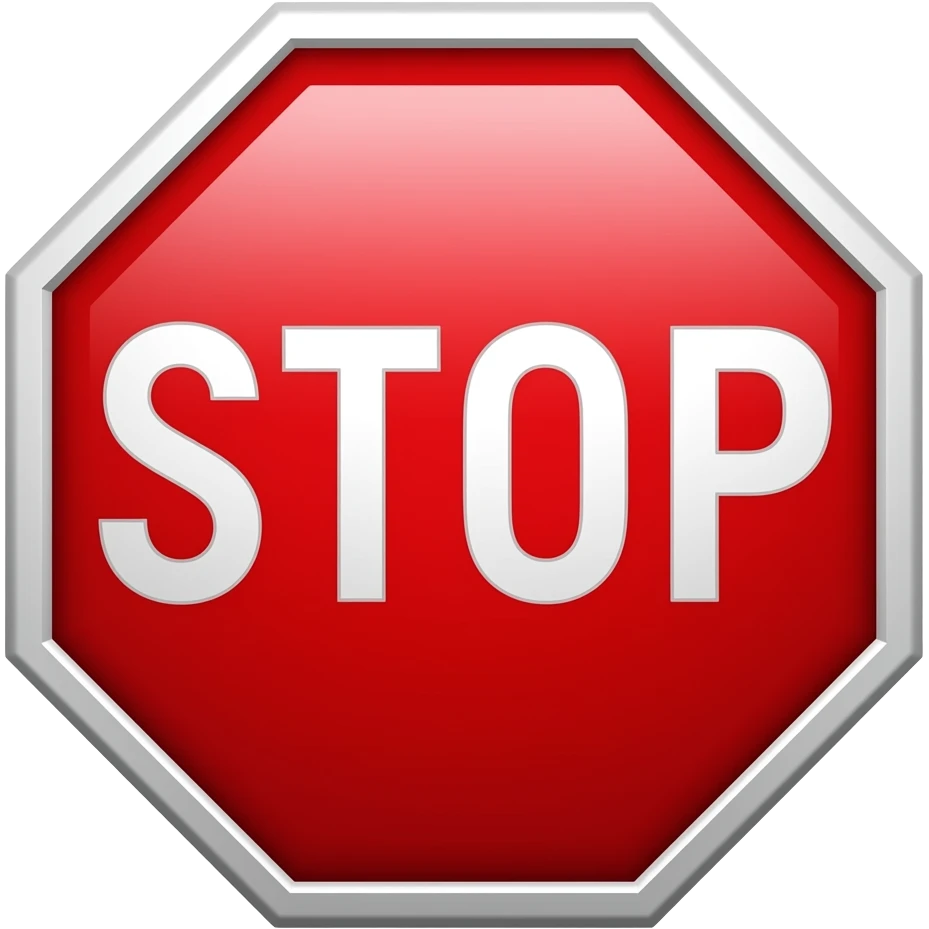 stop sign emoji