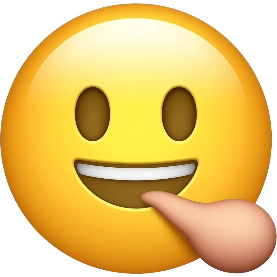 Yellow emoji holding his big penis emoji