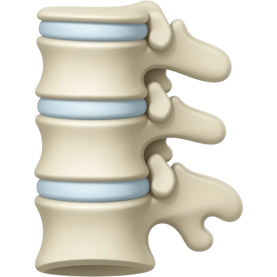 human vertebral column (bones only) emoji