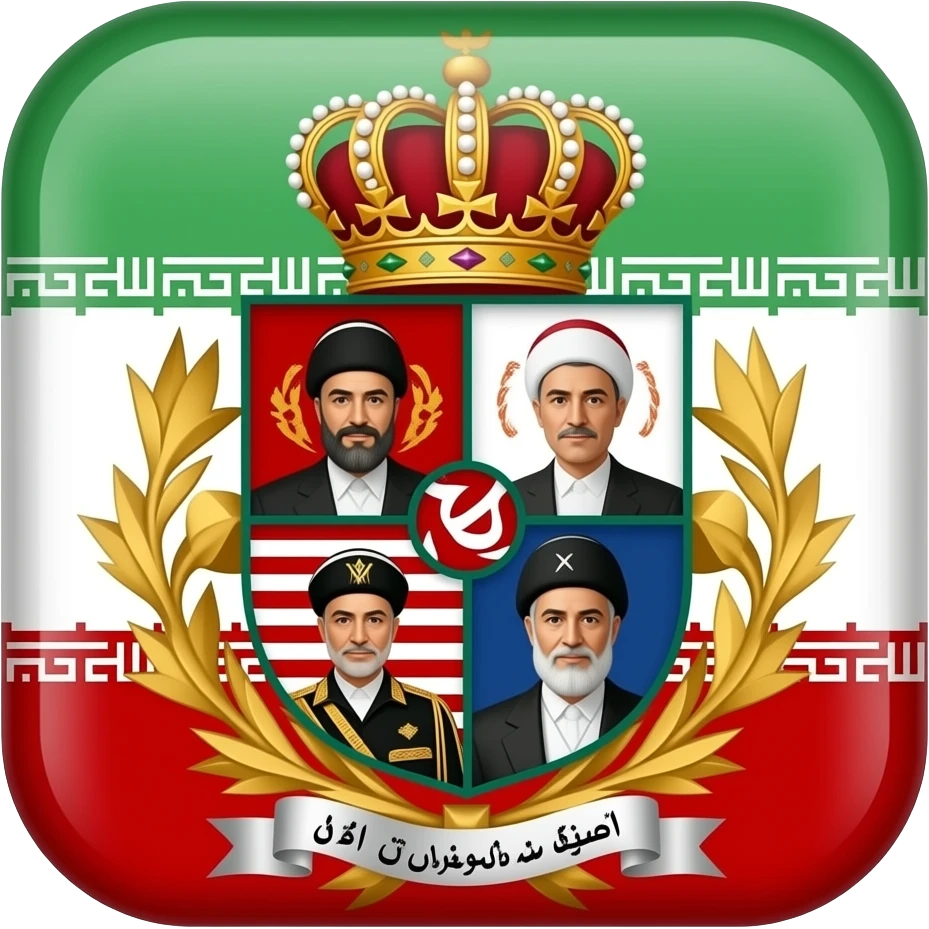 پرچم پهلوی رضا شاه زمان شاه پرچم پهلوی emoji
