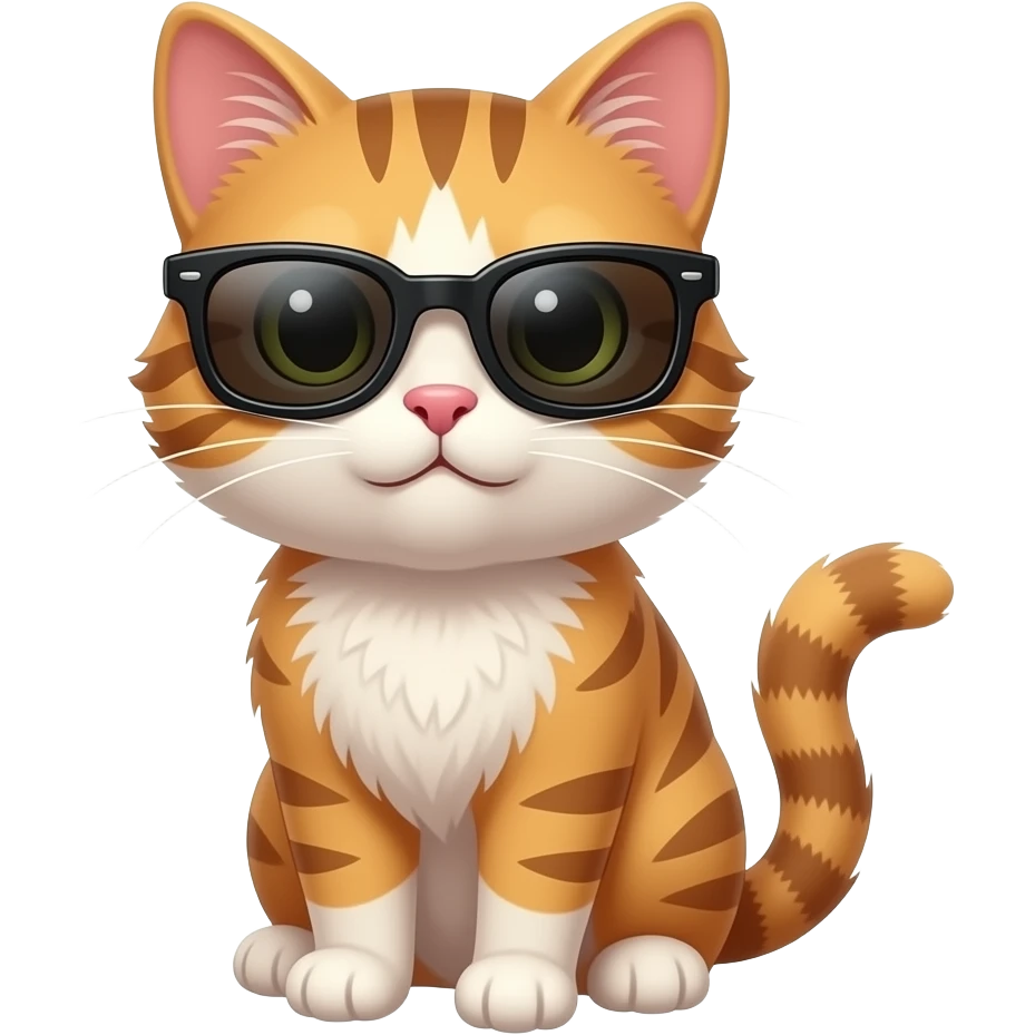 Cat wearing sunglasses emoji