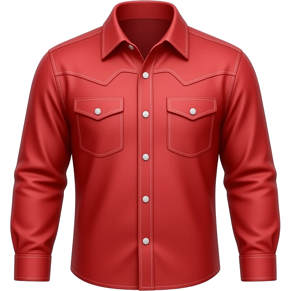 Red cowboy shirt emoji
