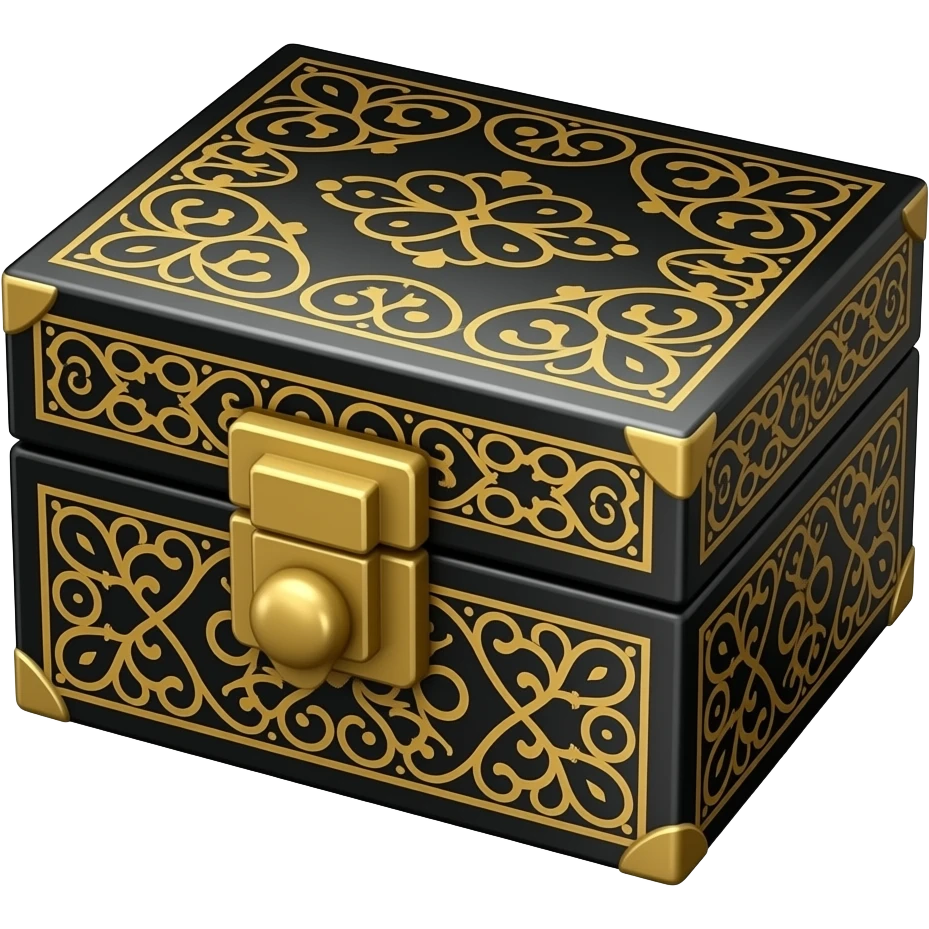 Black Gold luxury present emoji
