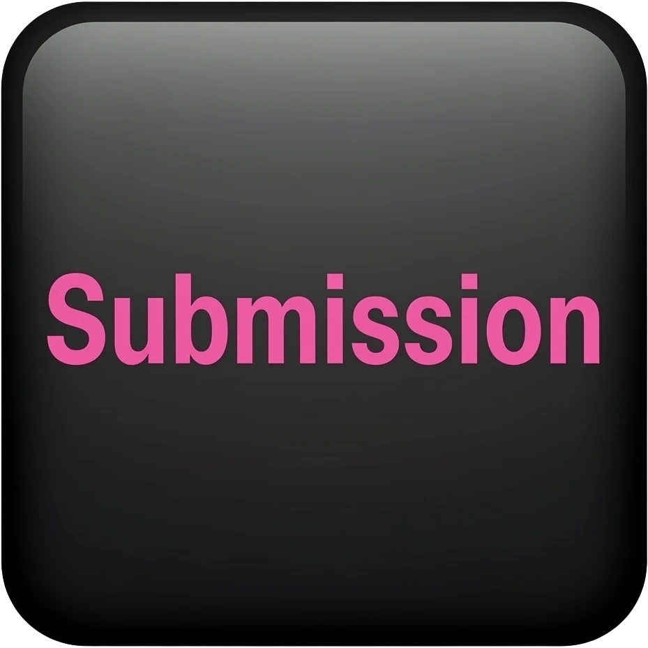 the words "Art of Submission" with pink letters on a black field emoji
