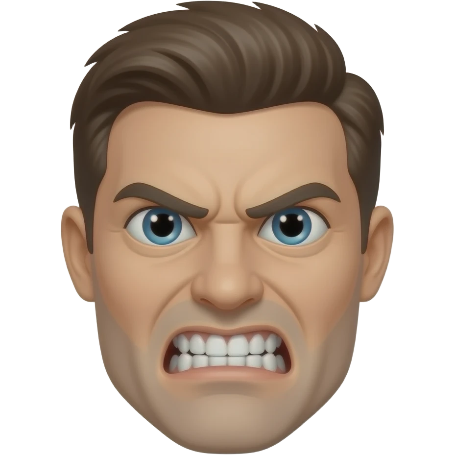 Agressive toothless emoji