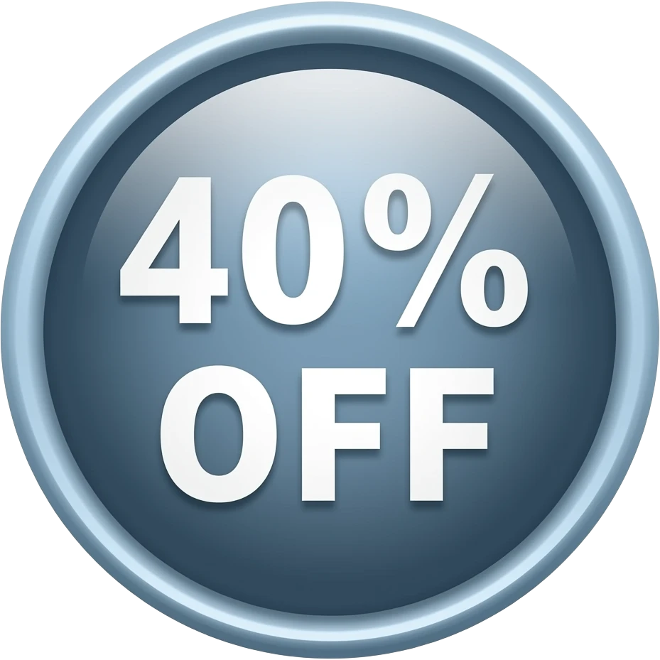40% OFF emoji