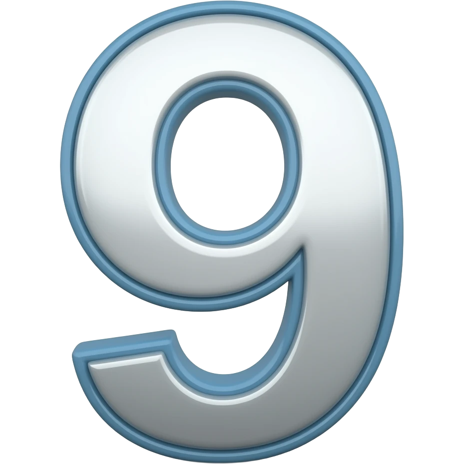 make into a '9' with the same design emoji