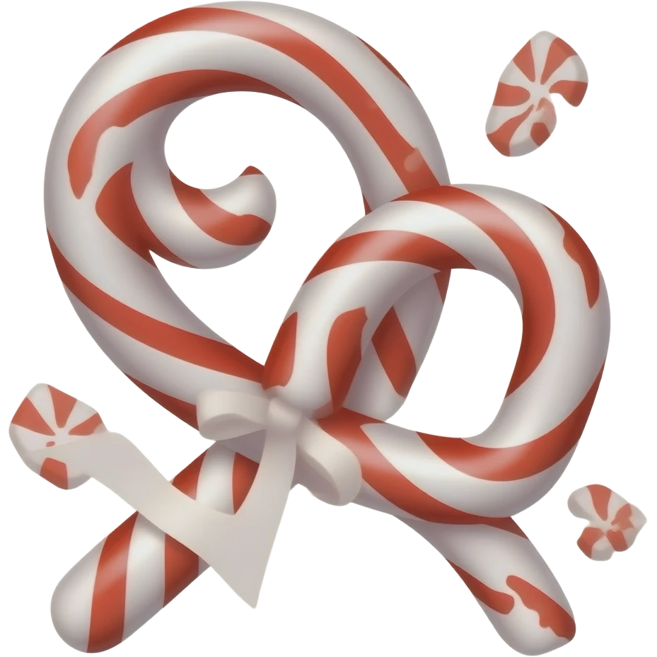 peppermint ribbon emoji