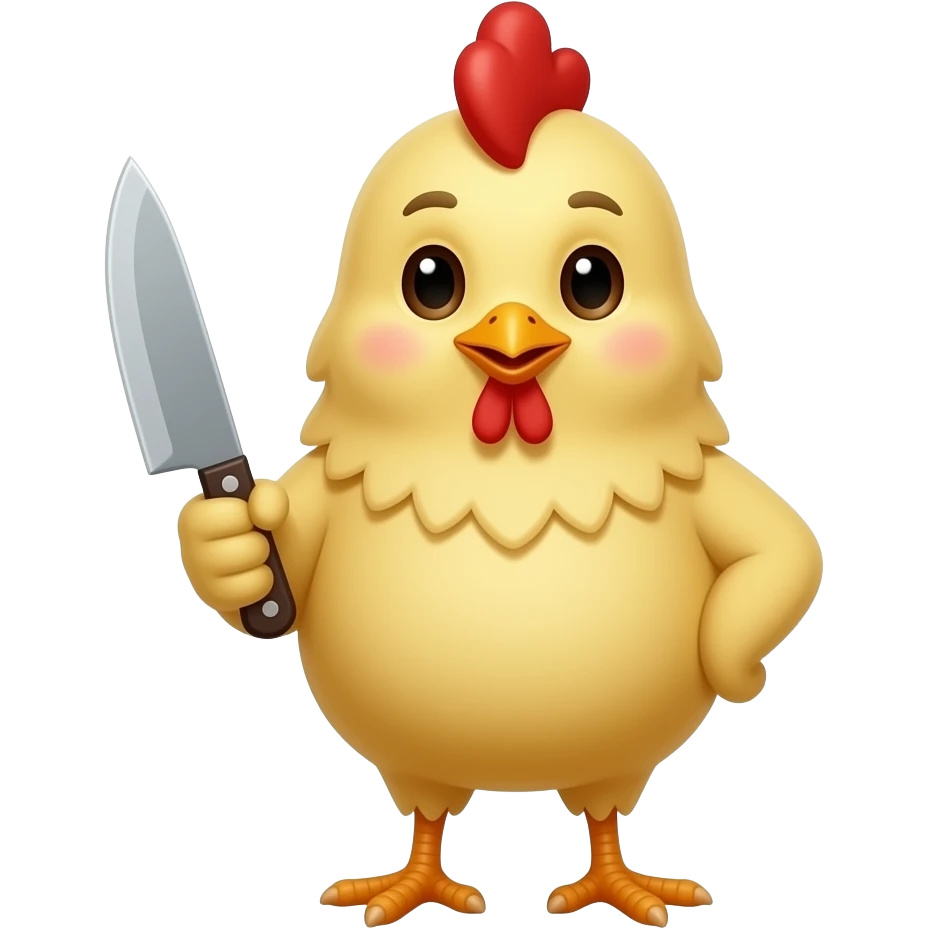 🔪🐥این جوجه با این چاقو باشه به صورت اینوجی emoji