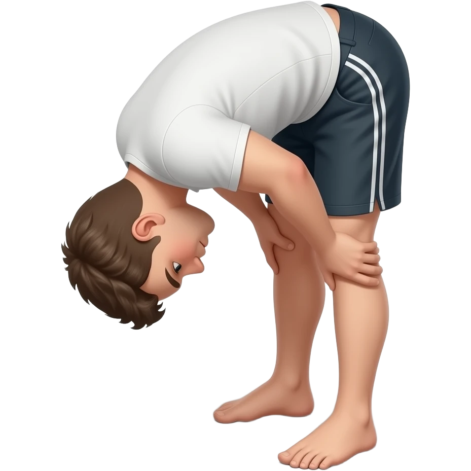 Guy bent over spreading buttcheeks emoji