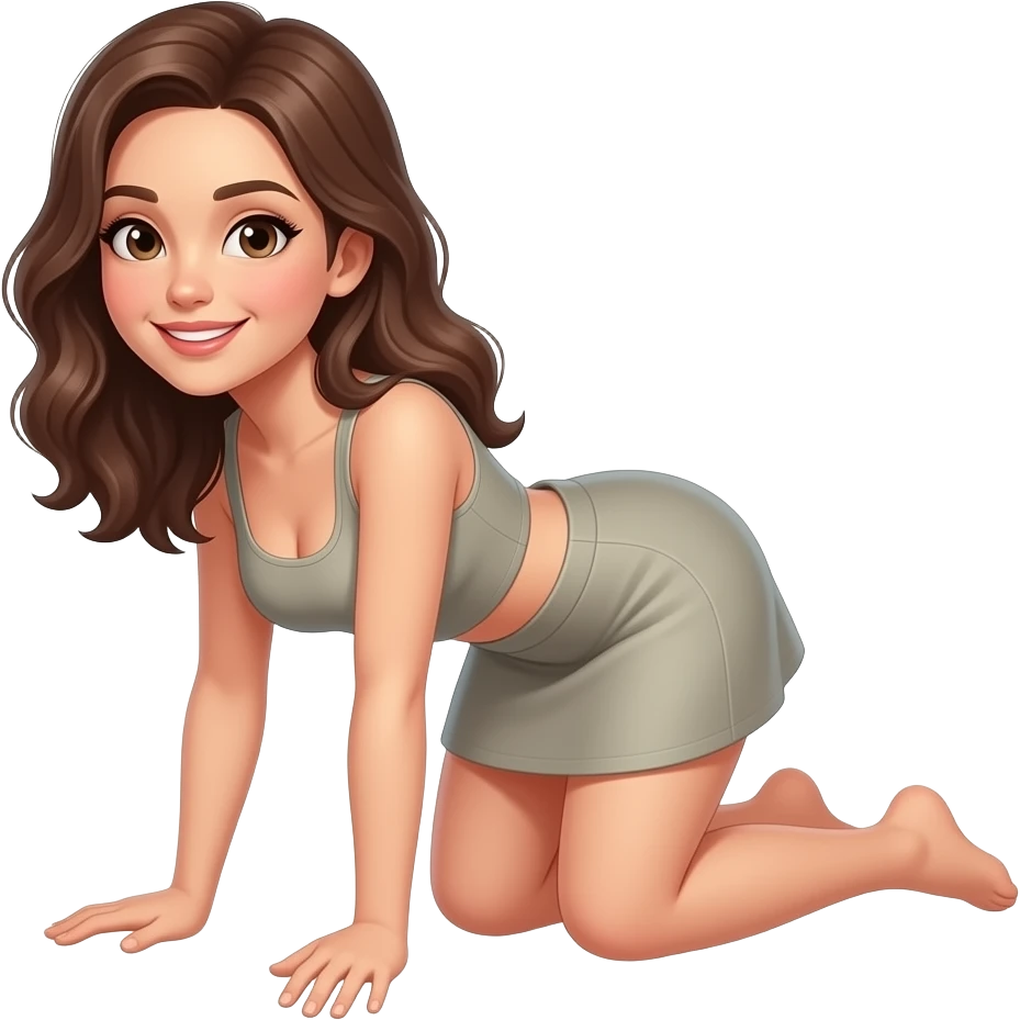 Женщина на четвереньках emoji