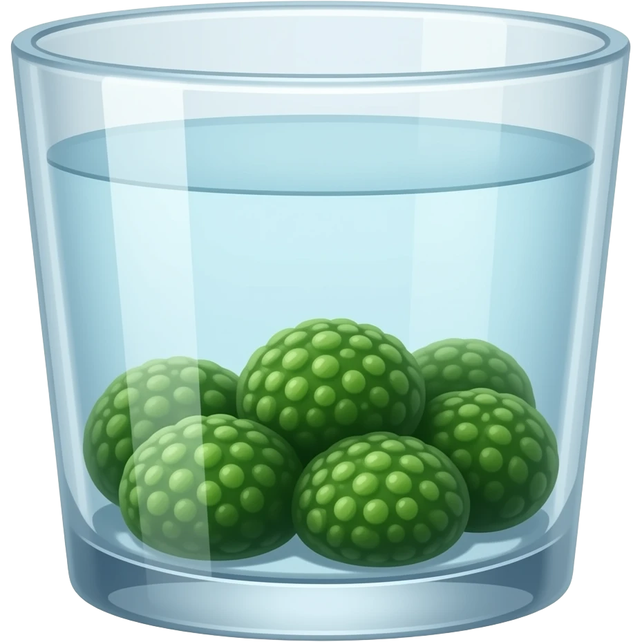 ALGA MARIMO DENTRO UN VASO CON ACQUA UNA SOLA ALGA emoji