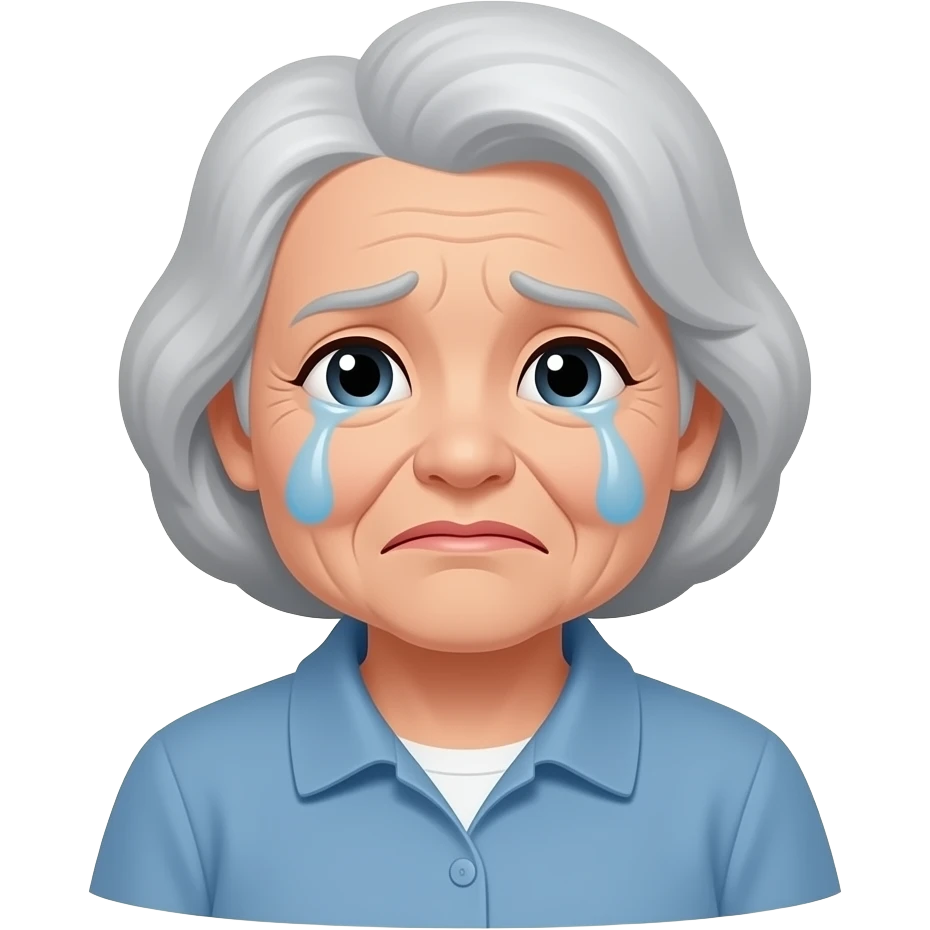 우는 할머니 emoji