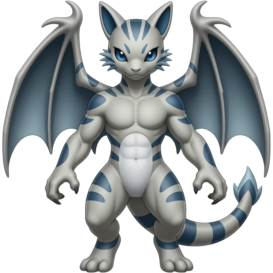 Scizor-Scyther-Flygon-Bisharp-Darkrai-Latias-Koraidon-Fakémon-Animal-hybrid, full body emoji