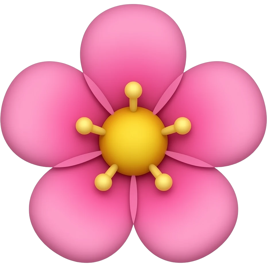 Pink flower emoji