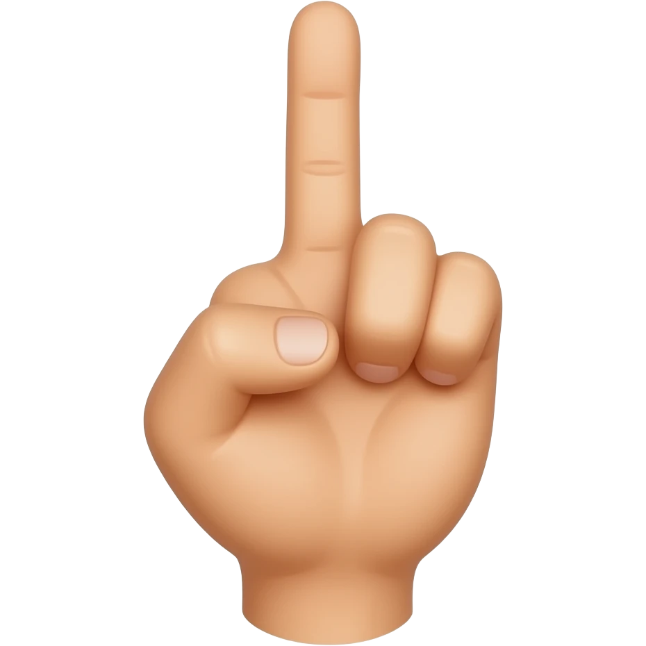 Un doigt d'honneur emoji