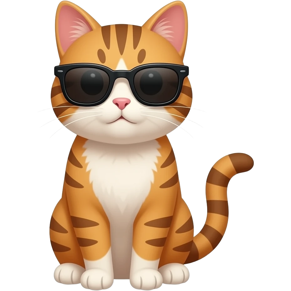 Cat wearing sunglasses emoji