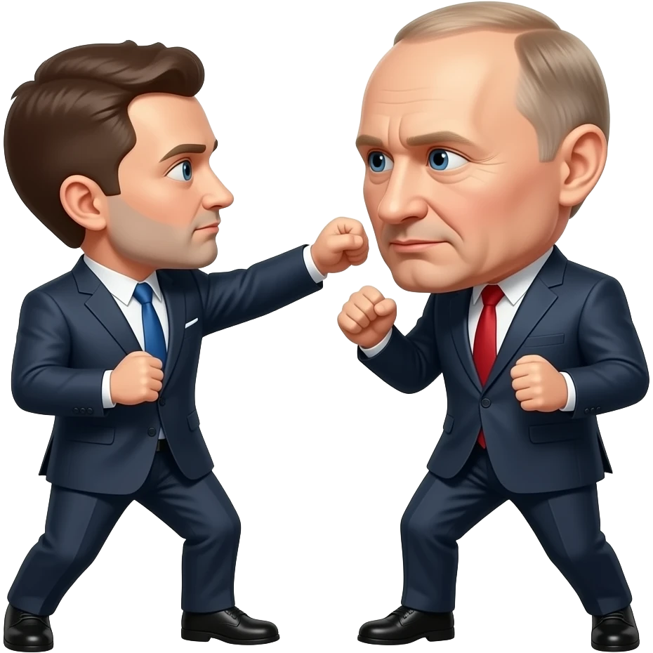 зеленский бьет по лицу путина emoji