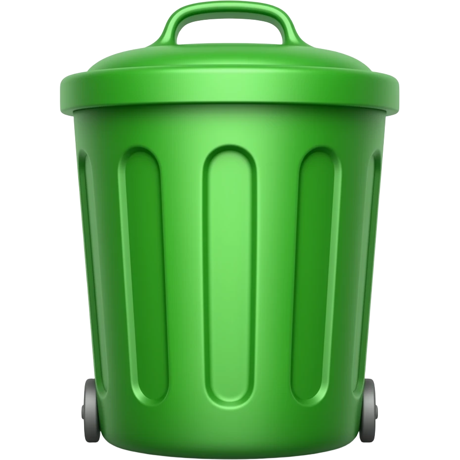 tacho basura verde emoji