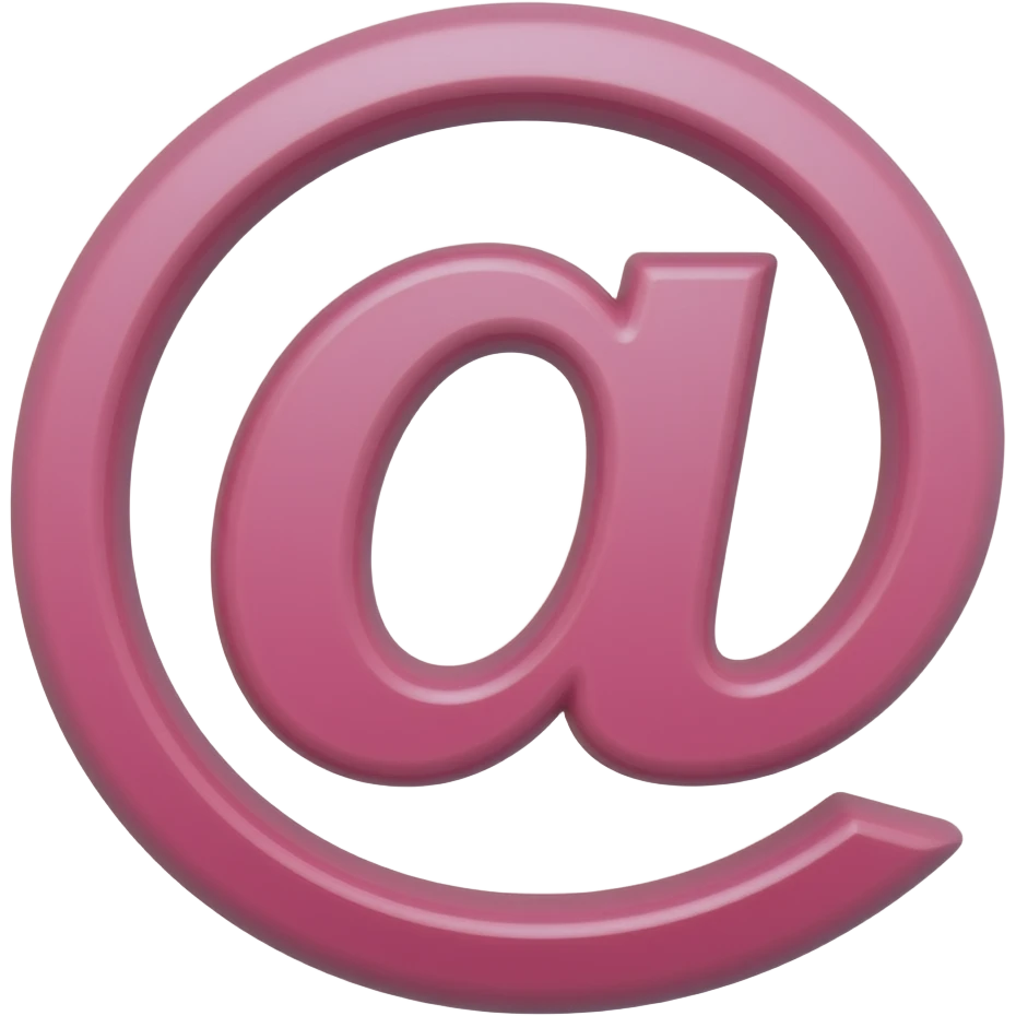 e-mail pink emoji