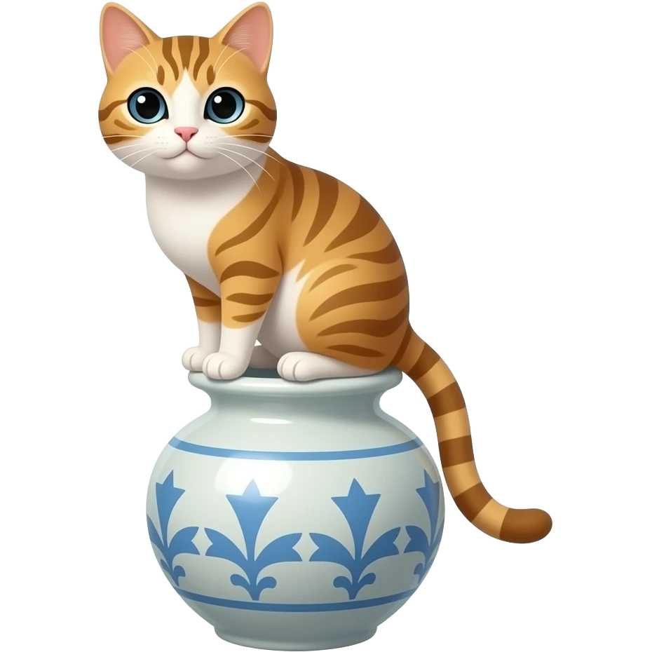 cat vase emoji