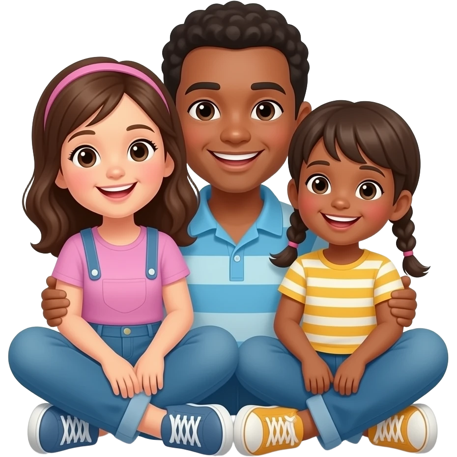 "Disfrutando con sus hijos." emoji