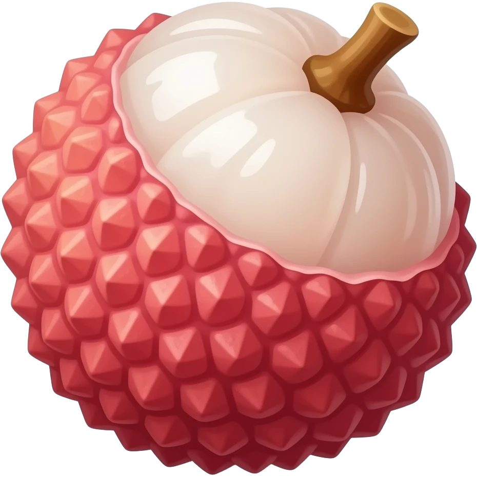Normal lychee emoji