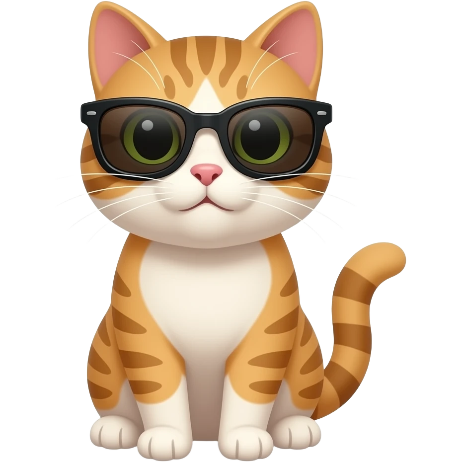 Cat wearing sunglasses emoji